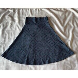 LuLaRoe Azure A-line skirt stretchy, geometric print size Small